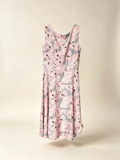 Vestido floral sin mangas para mujer talla S - miniatura 3
