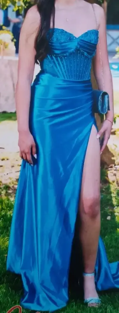Vestido Fiesta talla S ( alta costura) - miniatura 3