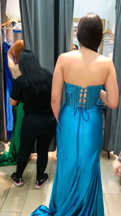 Vestido Fiesta talla S ( alta costura) - miniatura 4