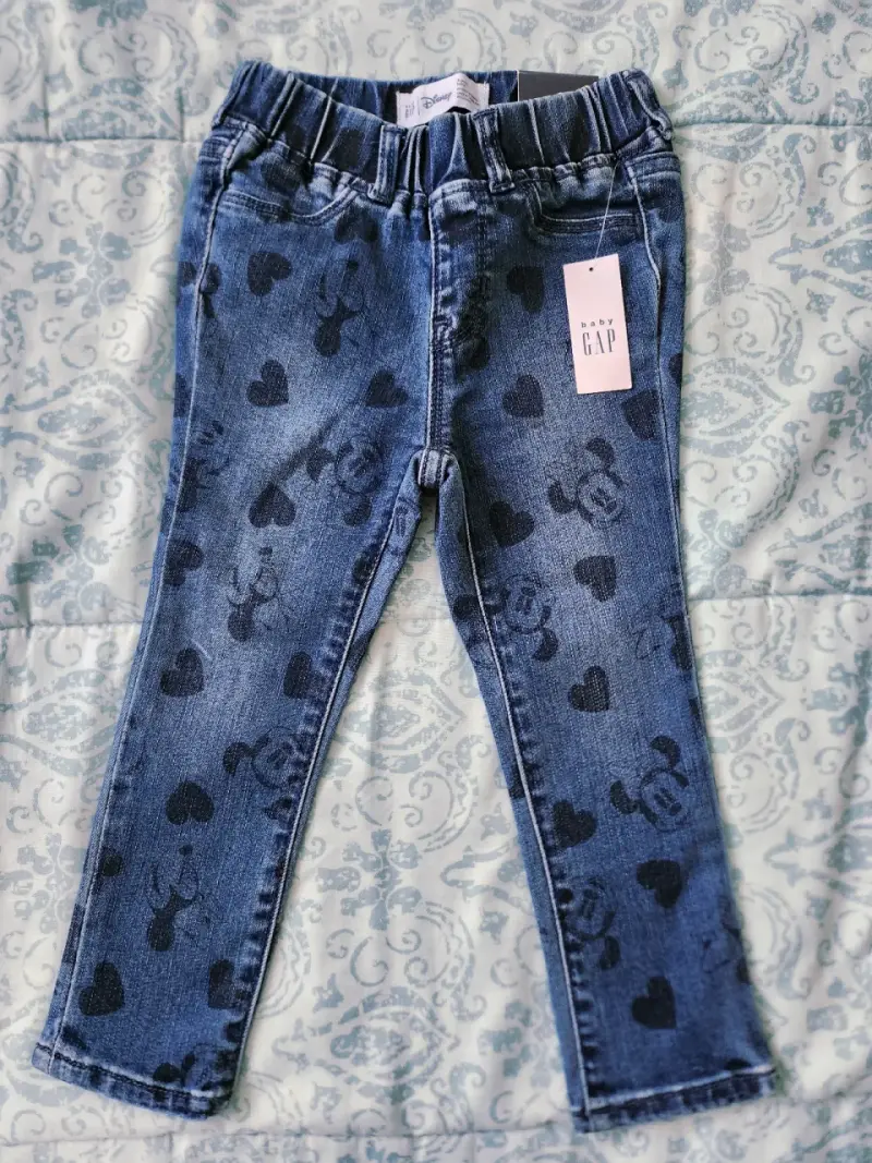 Jeans para bebé gap con estampado Dis