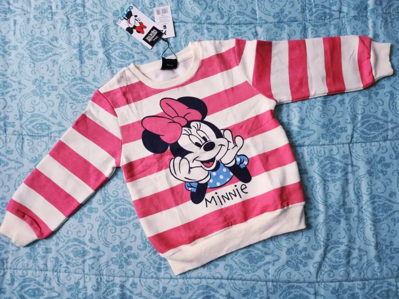 Polerón infantil Minnie Mouse a rayas
