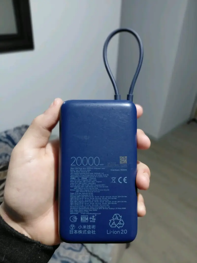 Power Bank Xiaomi 20000mAh Azul - 2