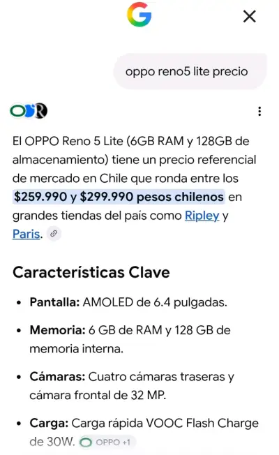 Smartphone Oppo A74 en buen estado - miniatura 3