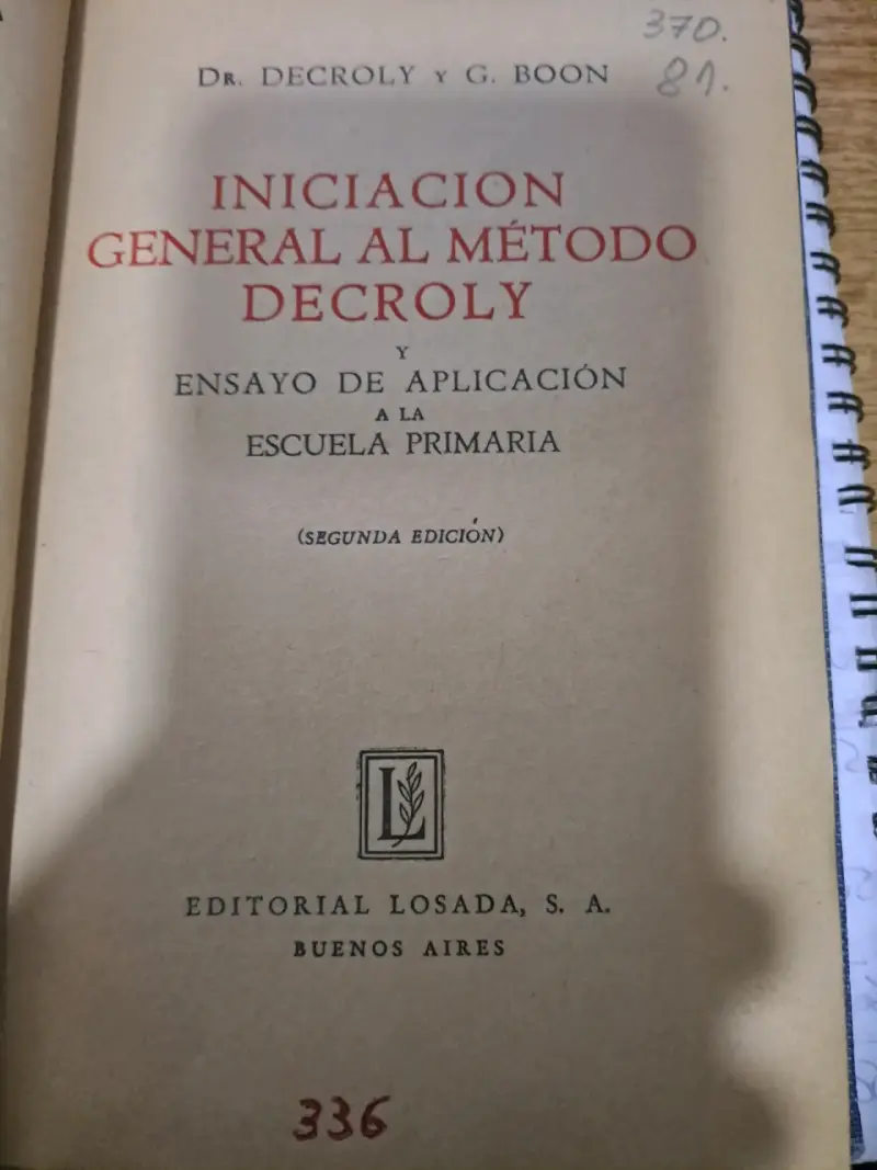 Iniciación General al Método Decroly Segunda - 1