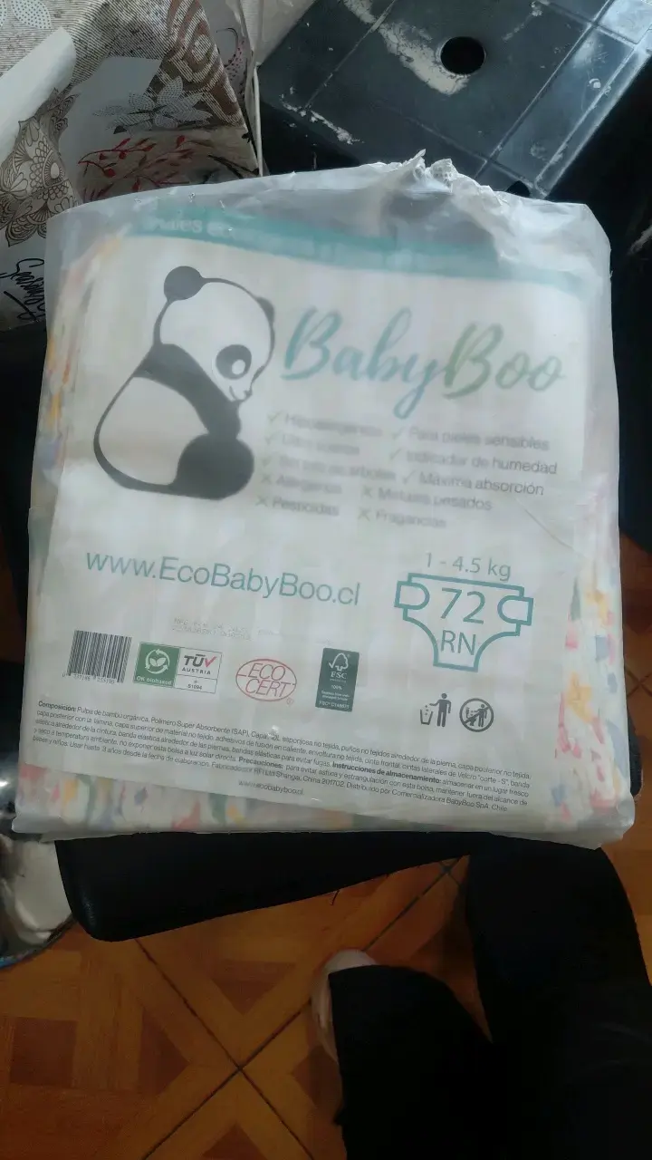 Pañales ecológicos BabyBoo RN 72 unidades - 1