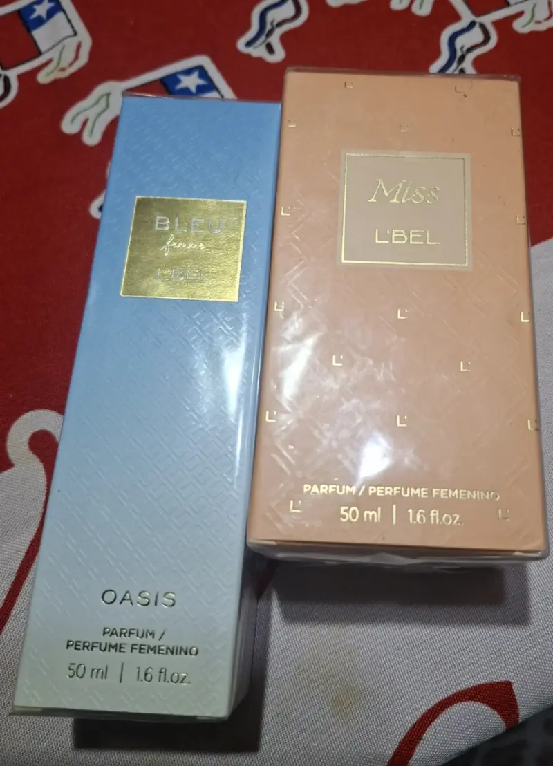 Perfumes femeninos L'Bel Bleu y Miss 50 ml