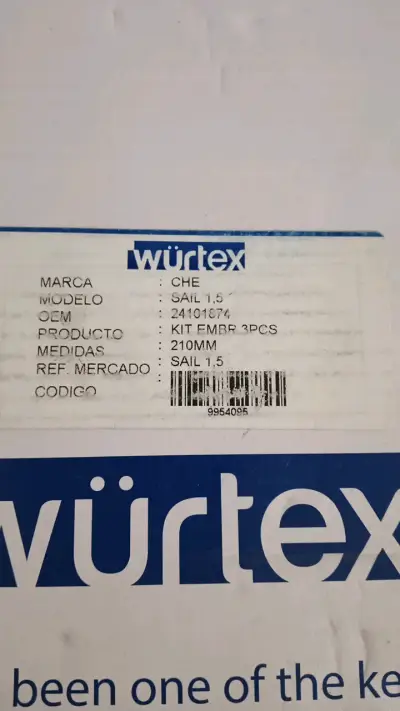 Kit de Embrague Würtex para Chevrolet Sail 1.5 - miniatura 4