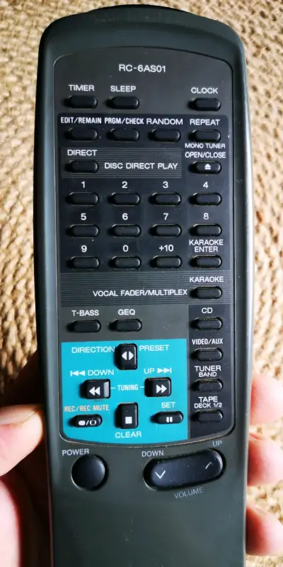 Control remoto Aiwa RC-6AS01 para equipos de audio - miniatura 1