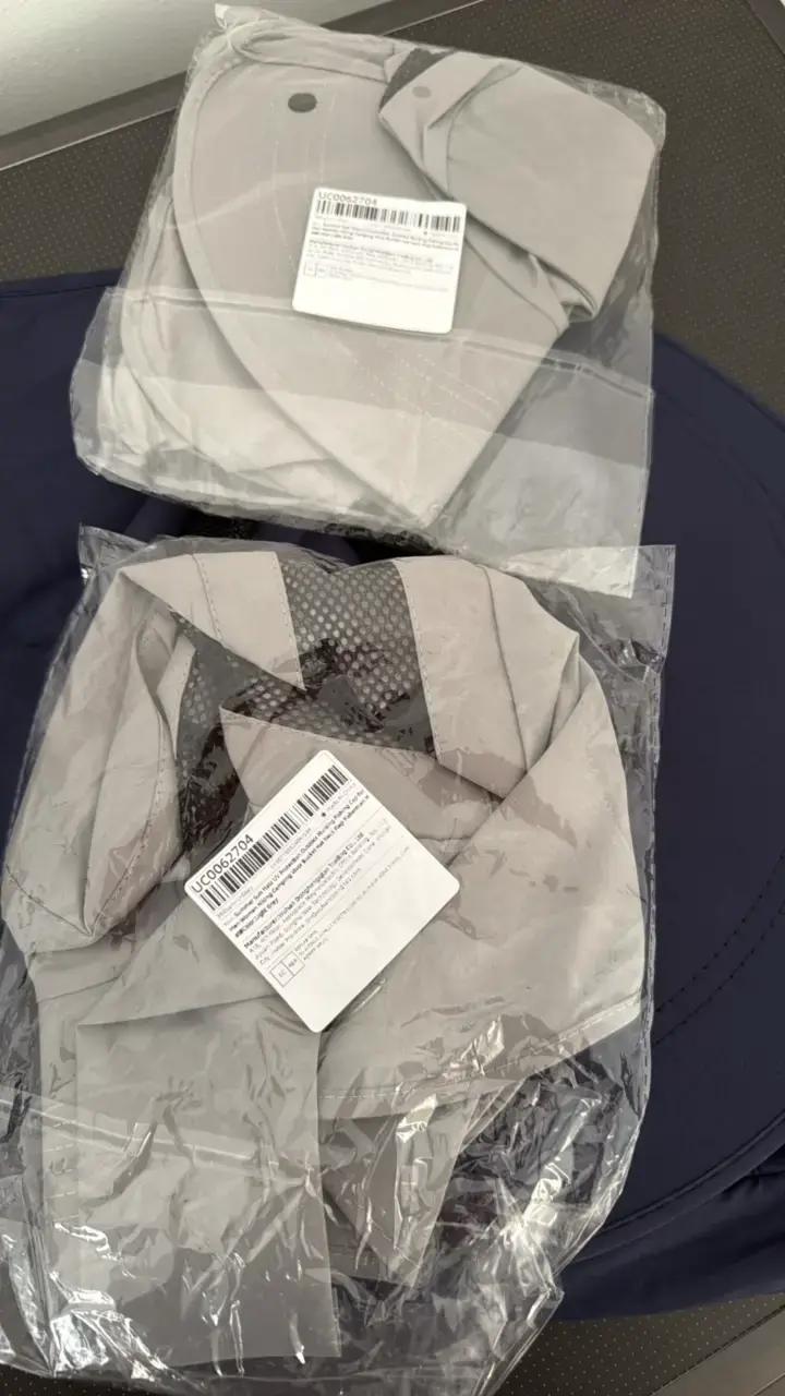 4 Sombreros con protección UV color azul y gris - 4
