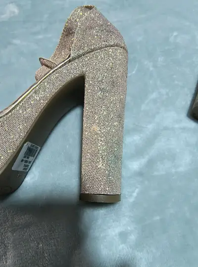 Tacones altos brillantes para fiesta - miniatura 5