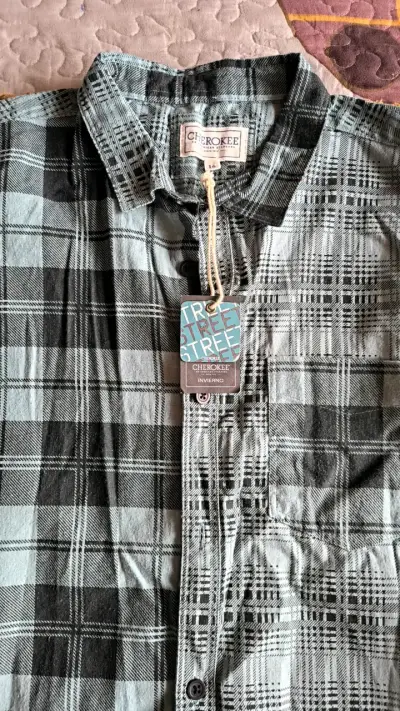 Camisa a cuadros Cherokee para hombre - miniatura 2