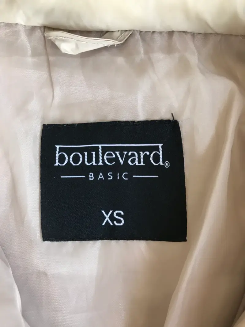 Chaqueta acolchada beige Boulevard Basic XS - 3