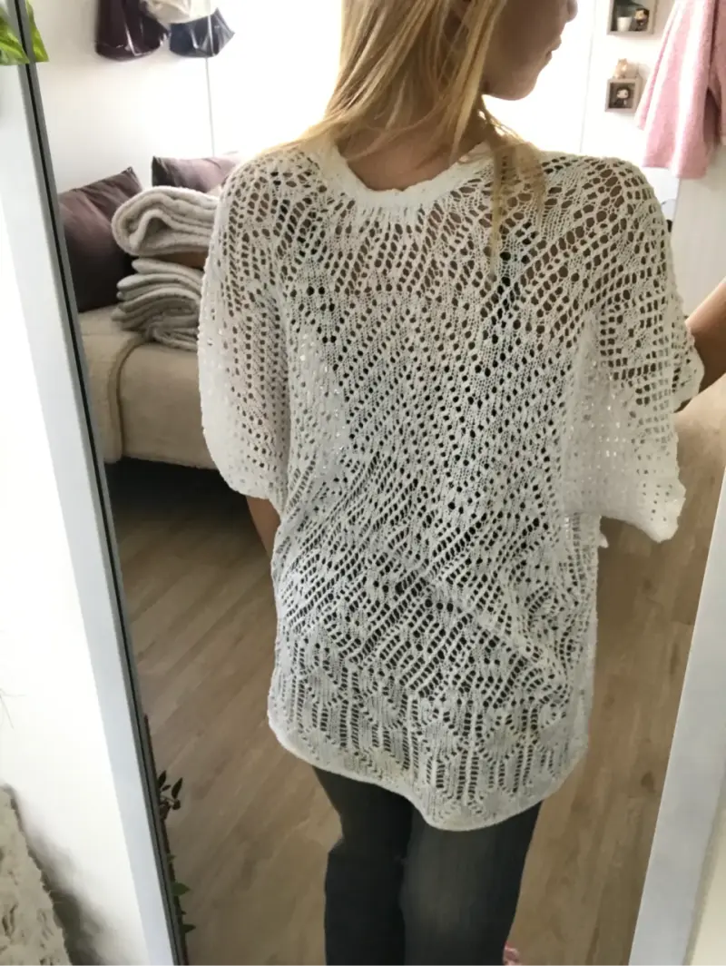 Cárdigan tejido blanco Hollister XS/S - 2