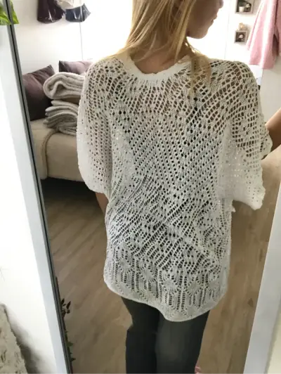 Cárdigan tejido blanco Hollister XS/S - miniatura 2