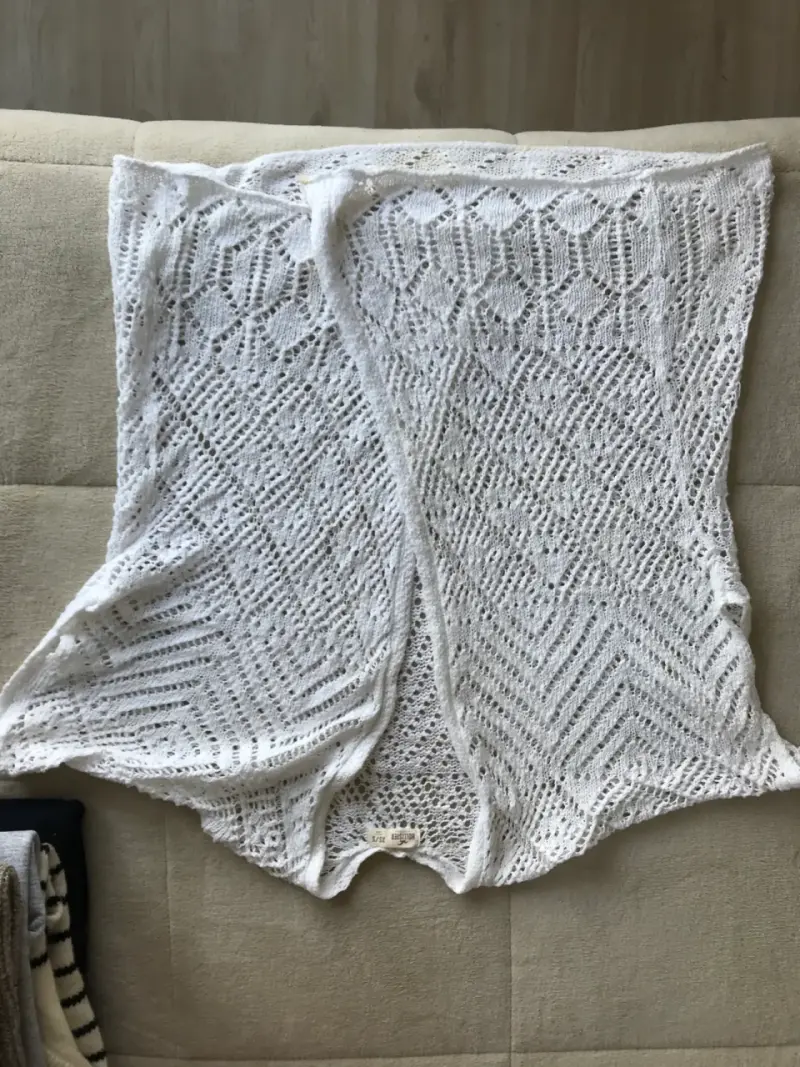 Cárdigan tejido blanco Hollister XS/S - 3
