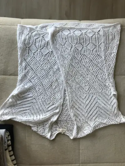 Cárdigan tejido blanco Hollister XS/S - miniatura 3