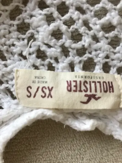 Cárdigan tejido blanco Hollister XS/S - miniatura 4