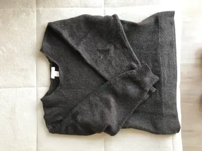 Suéter de lana cafe oscuro para mujer - miniatura 2
