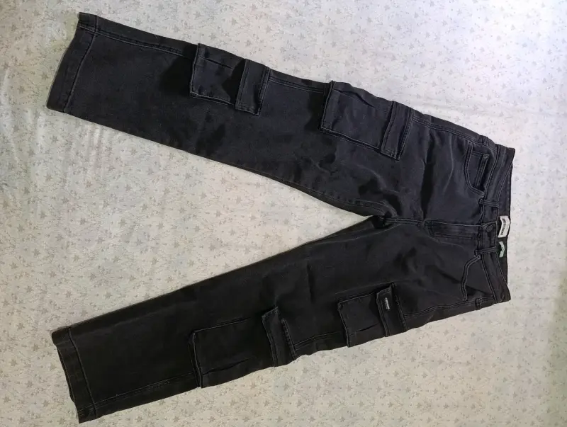 Pantalones cargo negros Americanino Nuevos - 1