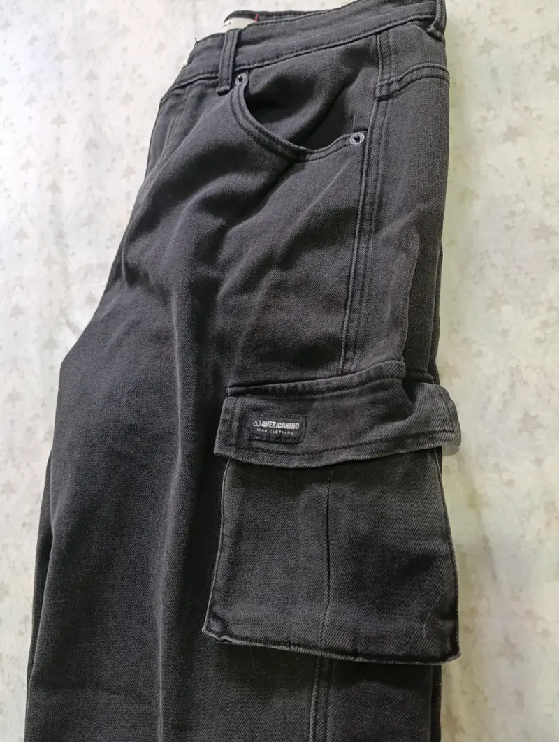 Pantalones cargo negros Americanino Nuevos - 3