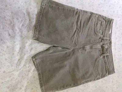 Shorts de mezclilla verdes Zara - miniatura 1