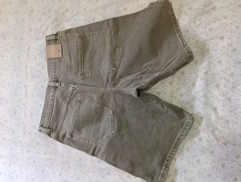Shorts de mezclilla verdes Zara - 2