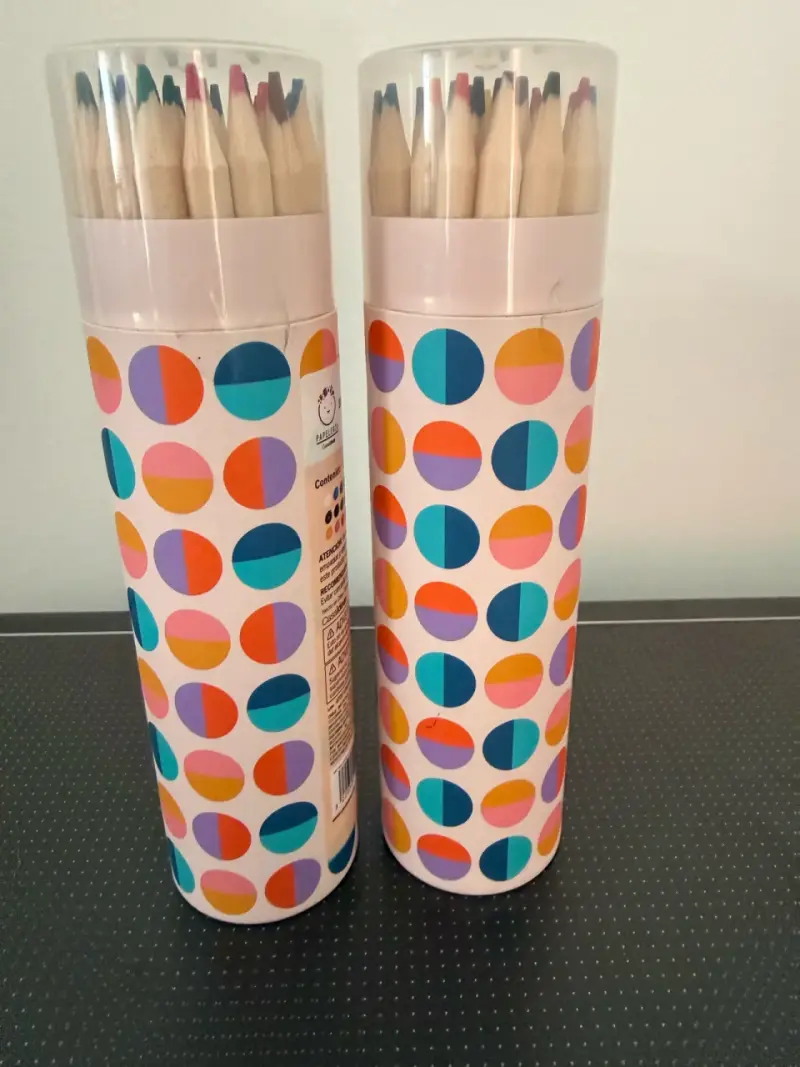 NUEVOS 02 Set de 24 lápices de colores Papelera - 2
