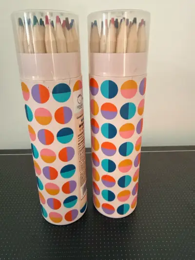 NUEVOS 02 Set de 24 lápices de colores Papelera - miniatura 2