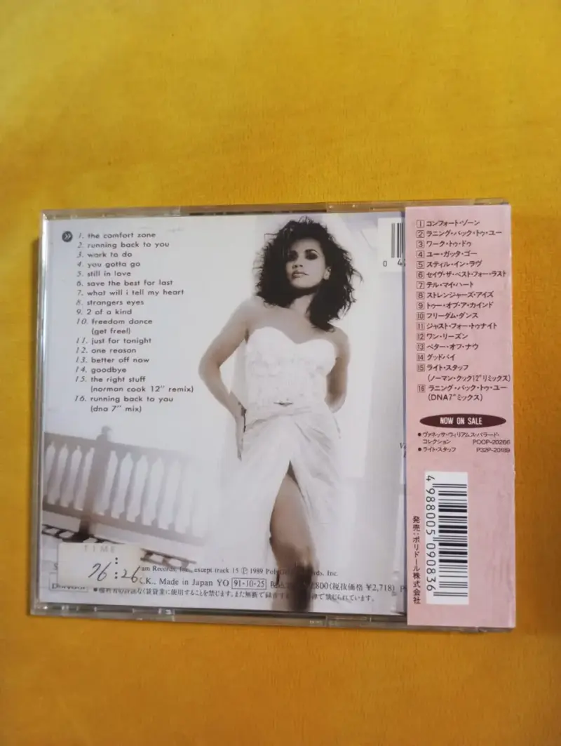 CD Vanessa Williams – The Comfort Zone (Edición Ja - 2