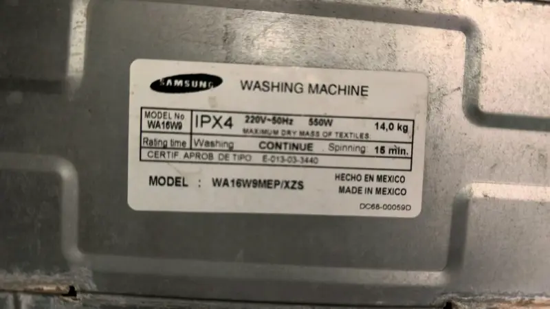 Lavadora automática Samsung 14 kg blanca - 6