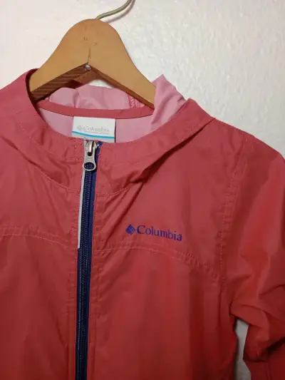 Chaqueta impermeable para niños Columbia roja - miniatura 2