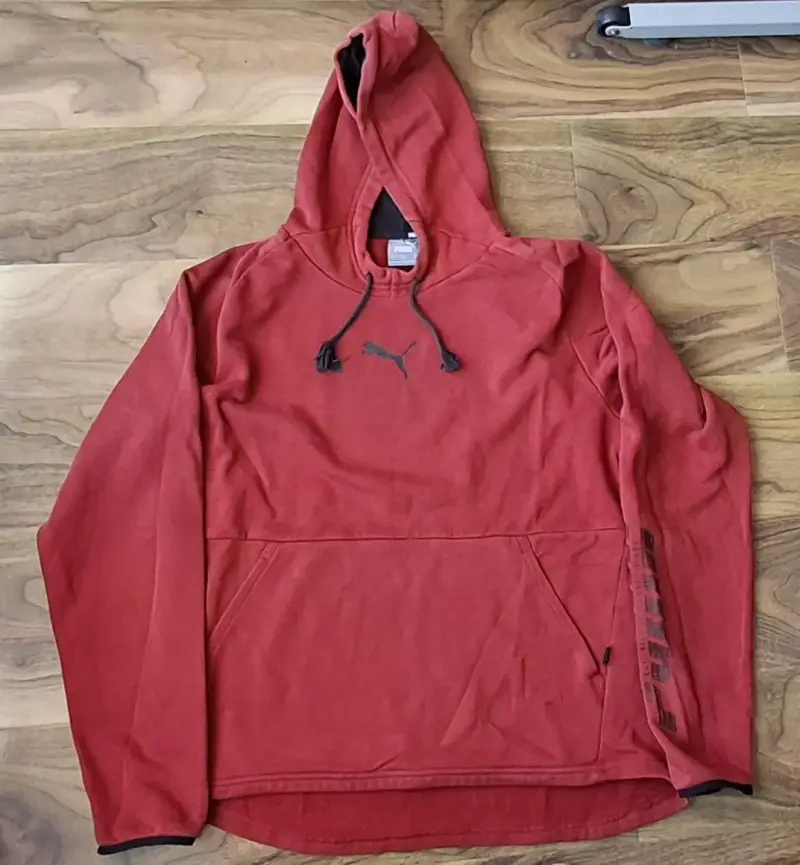 Polerón con capucha rojo Puma para hombre Talla M - 1