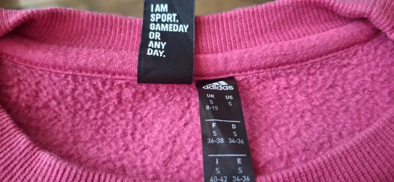 Polerón Adidas rosado para niña Talla S (8-10) - 3
