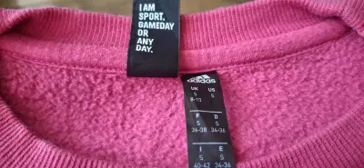 Polerón Adidas rosado para niña Talla S (8-10) - miniatura 3