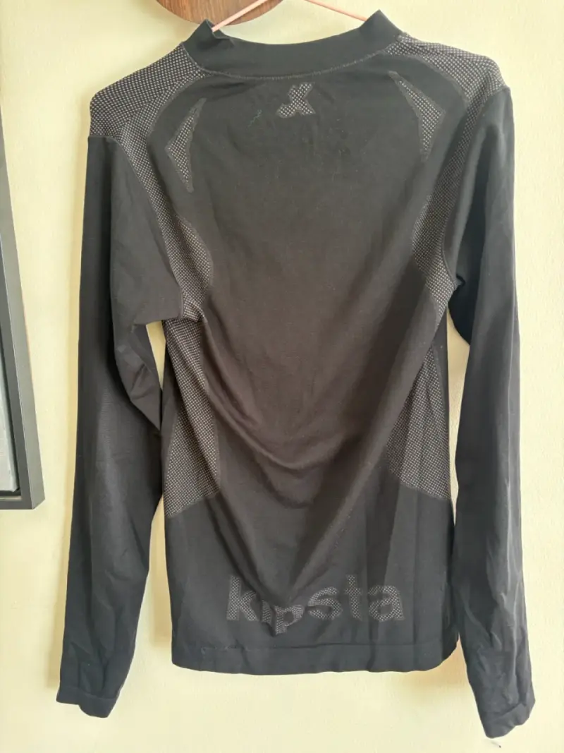 Polera térmica negra de manga larga Kipsta - 2