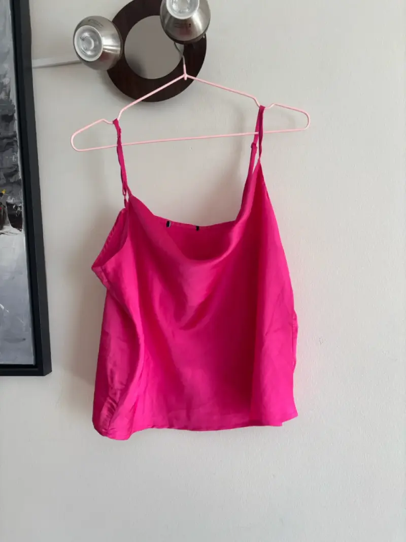 Top de tirantes fucsia para mujer - 2