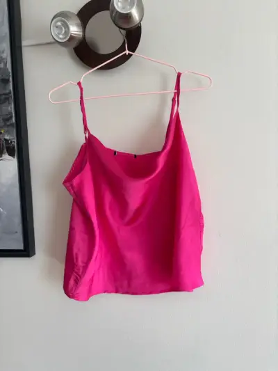 Top de tirantes fucsia para mujer - miniatura 2