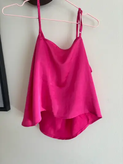Top de tirantes fucsia para mujer - miniatura 4