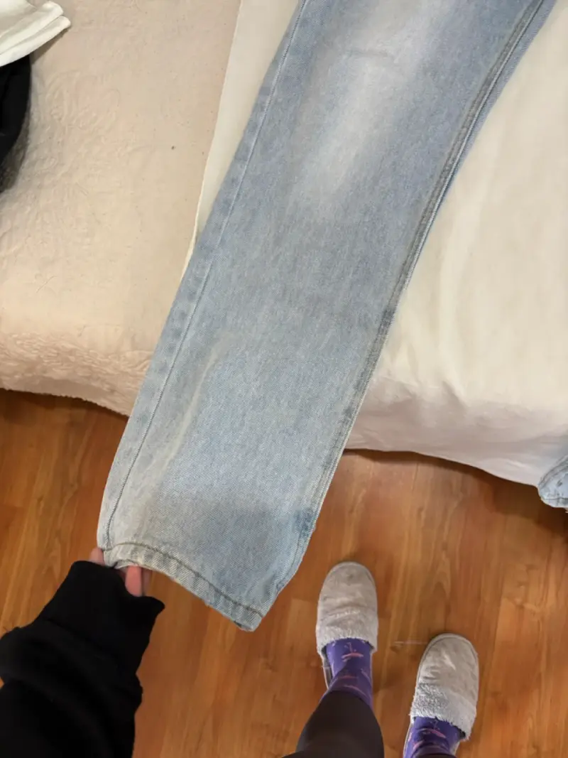 Jeans de mezclilla azul claro talla 40 - 4