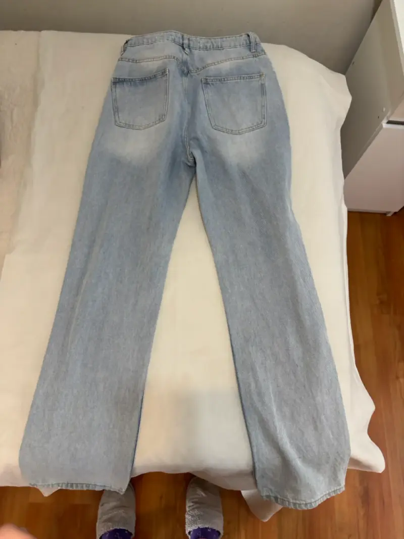 Jeans de mezclilla azul claro talla 40 - 6