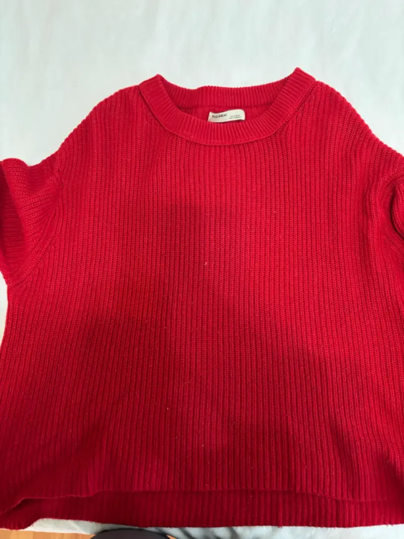 Suéter Rojo de Punto Pull&Bear - 1