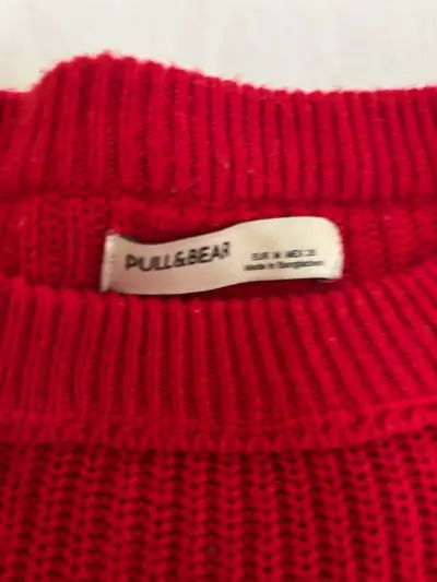 Suéter Rojo de Punto Pull&Bear - miniatura 2