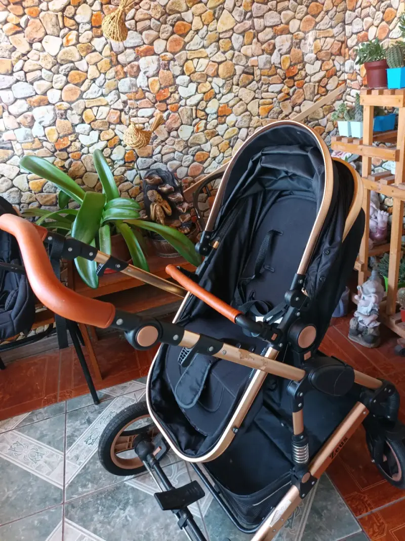 Coche de bebe 3 en 1 marca zeus - 5