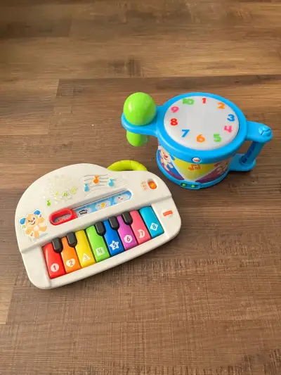 Juguetes musicales para niños piano y tambor - miniatura 1
