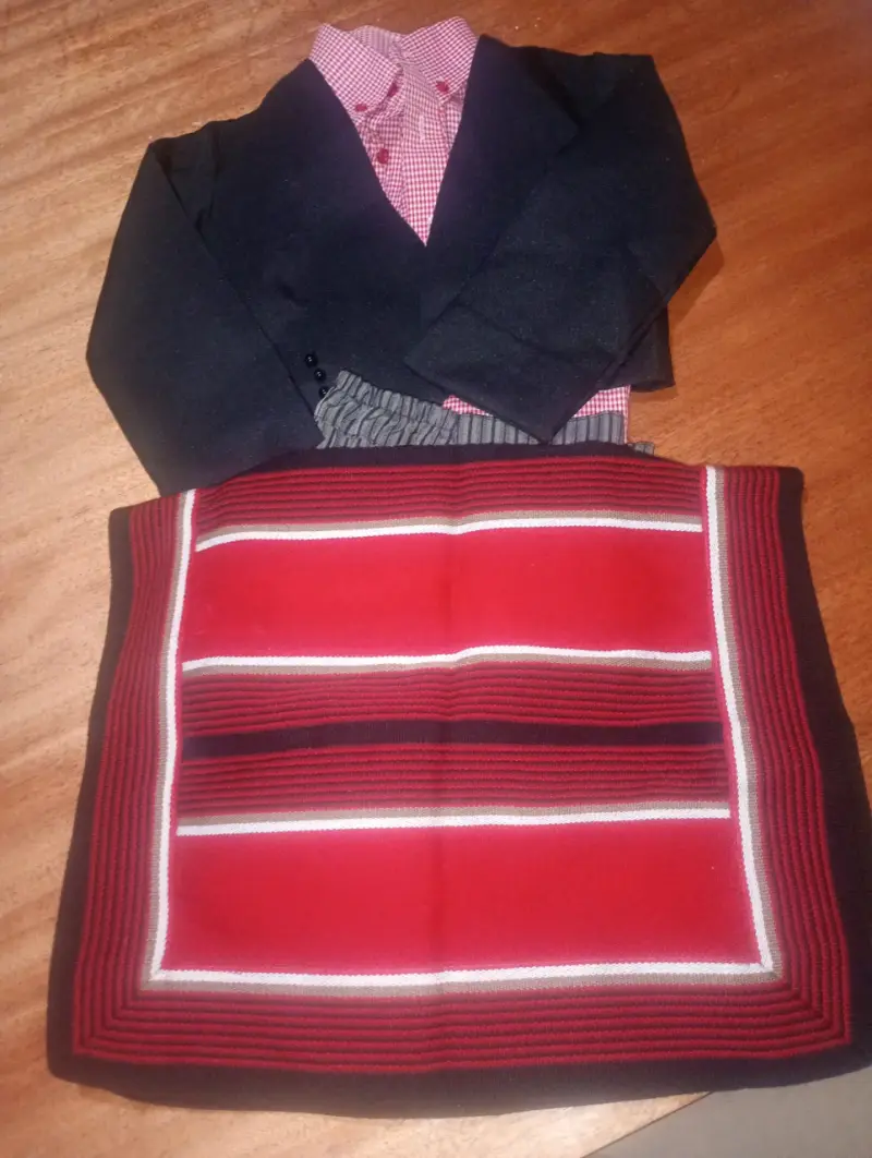Traje de huaso para niño con manta - 4
