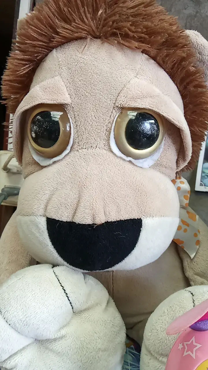 Peluche de león y elefante con juguete interactivo - 4