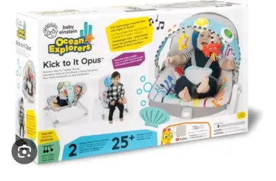Silla mecedora para bebé con juguetes colgantes - miniatura 6
