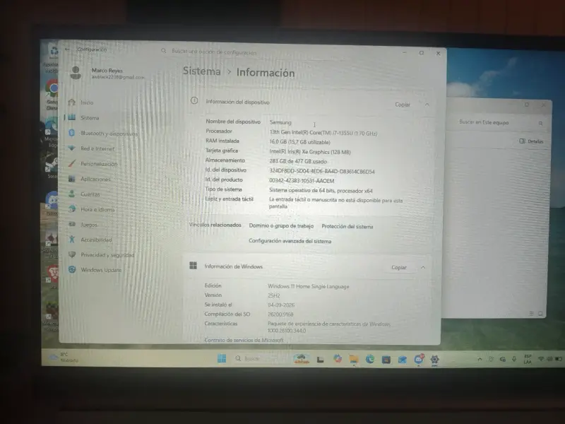 Laptop Samsung Intel Core i7 13th Gen 16GB RAM - 4
