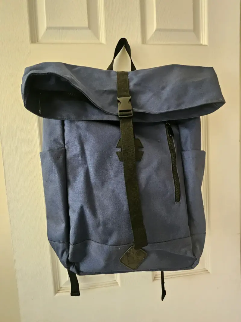 Mochila azul North Star con cierre frontal - 1