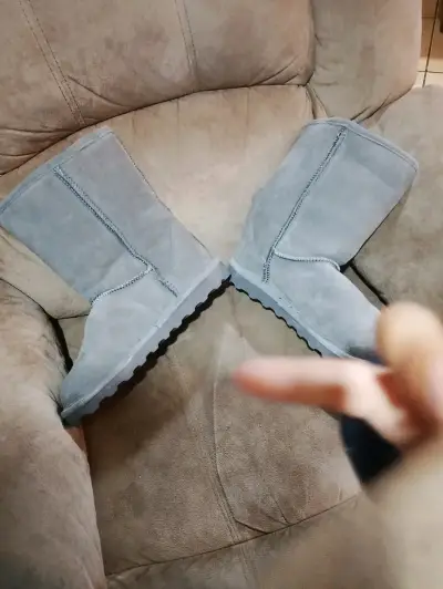 Botas de invierno grises Bearpaw para mujer - miniatura 2